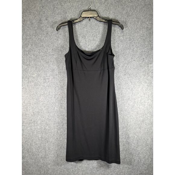 BCBG Maxazria Collection‎ Dress Women Medium Black Babydoll Mini Stretch VTG Y2K - Picture 1 of 6
